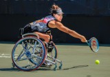 Wheelchair Tennis Action